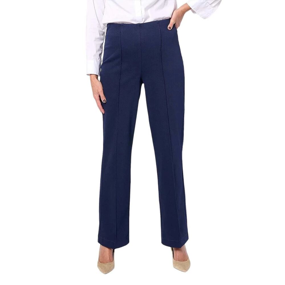 Denim & Co. Signature Easy Flex Twill Wide Leg Pull-On Trouser Pants 5X Petite